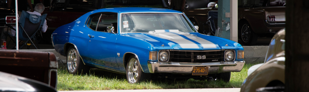 blue chevelle at goodguys